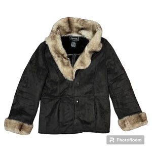 Faux fur coat size M